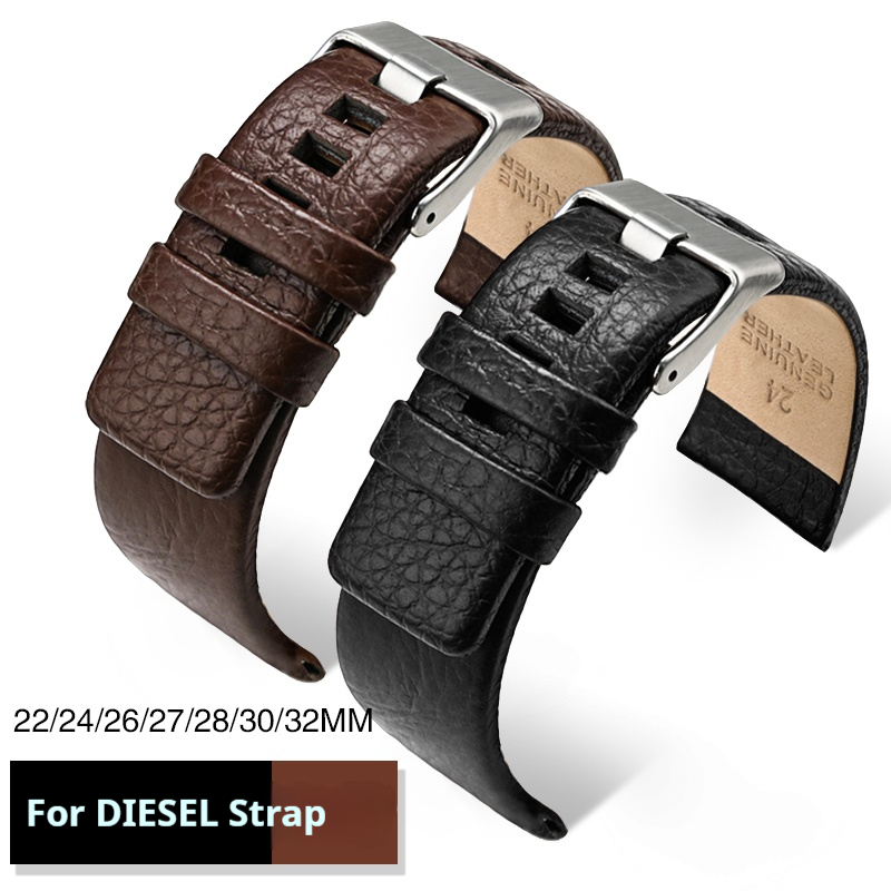 Watch Esim - Genuine Leather Strap for Diesel DZ7312