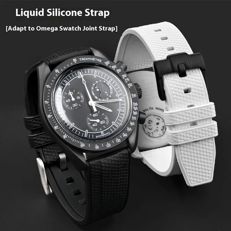 20mm 22mm Liquid Silicone Stra - Omega Watch Seamaster 评论和价格