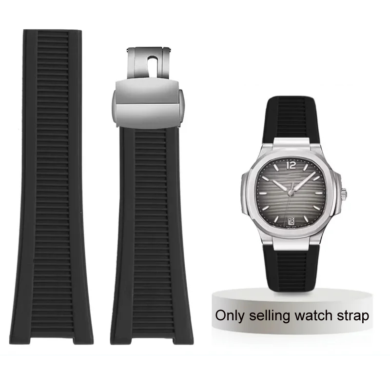 Silicone Watch Strap For Patek - Patek Philippe Watch Nautilus 评论和价格