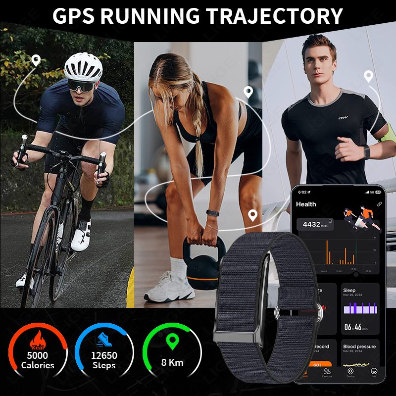 LIGE Smart Watch Heart Rate Bl - Smartwatch Watches For Men Digital 评论和价格