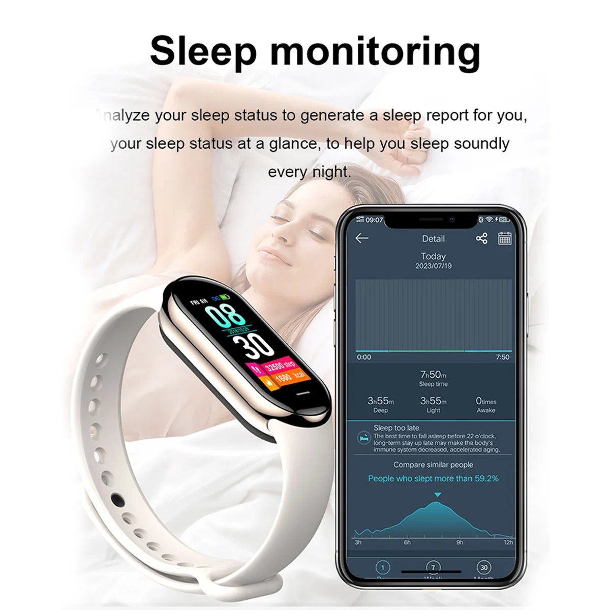 2025 Trend M8 Band Smart Men W - Smartwatch Trending Watches For Women 评论和价格