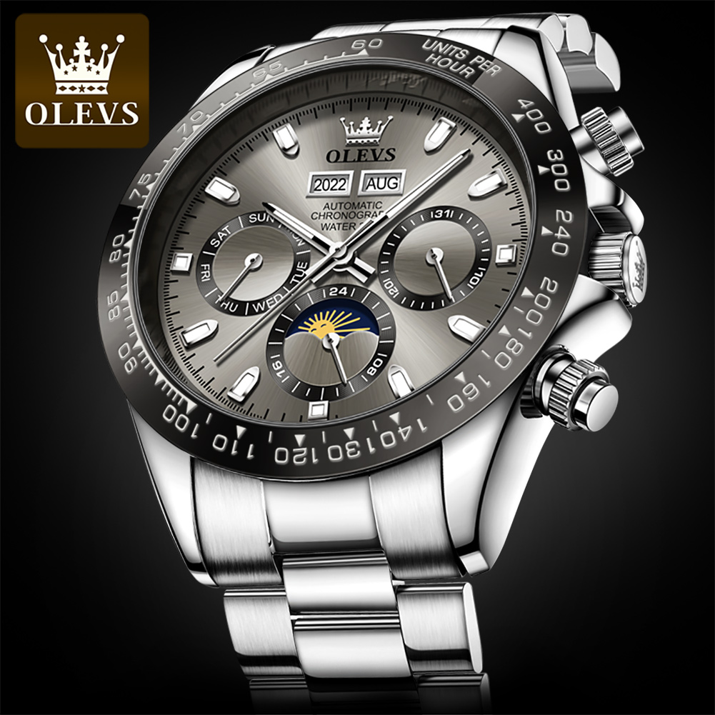 OLEVS 6654 Luxury Mens Watch C - Omega Watch Seamaster 评论和价格