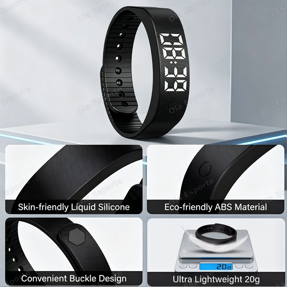 Vibrating Alarm Clock Watch He - Smartwatch Watches For Men Digital 评论和价格