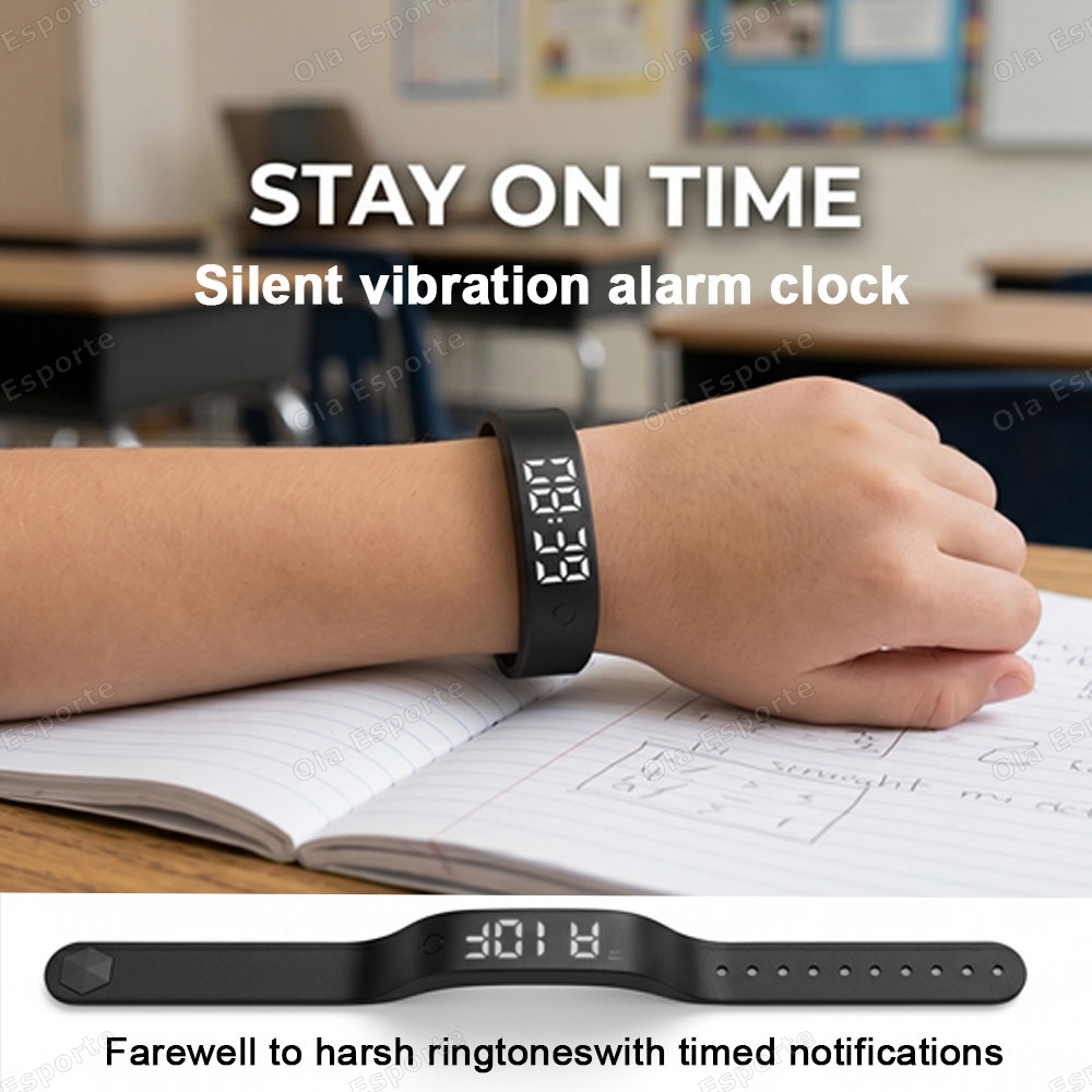 Vibrating Alarm Clock Watch He - Smartwatch Watches For Men Digital 评论和价格
