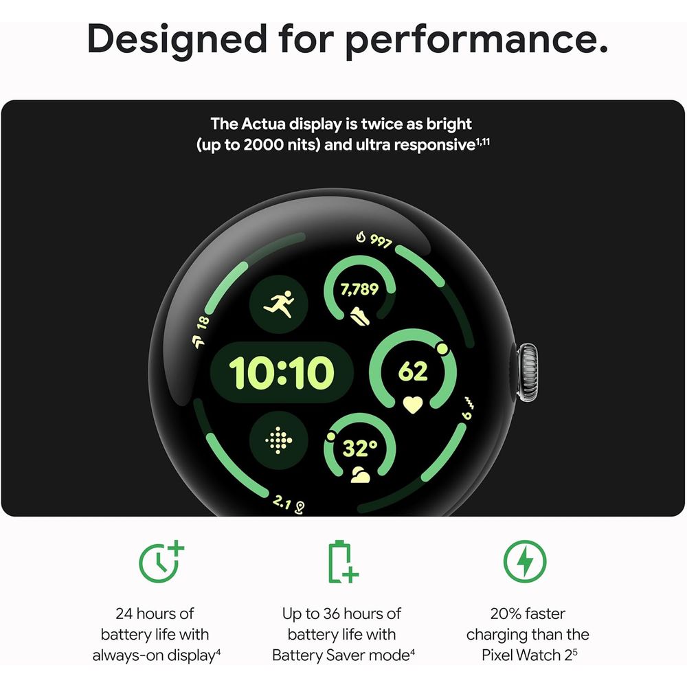 Pixel Watch 3 (45mm) 2024 el - - Smartwatch El 评论和价格